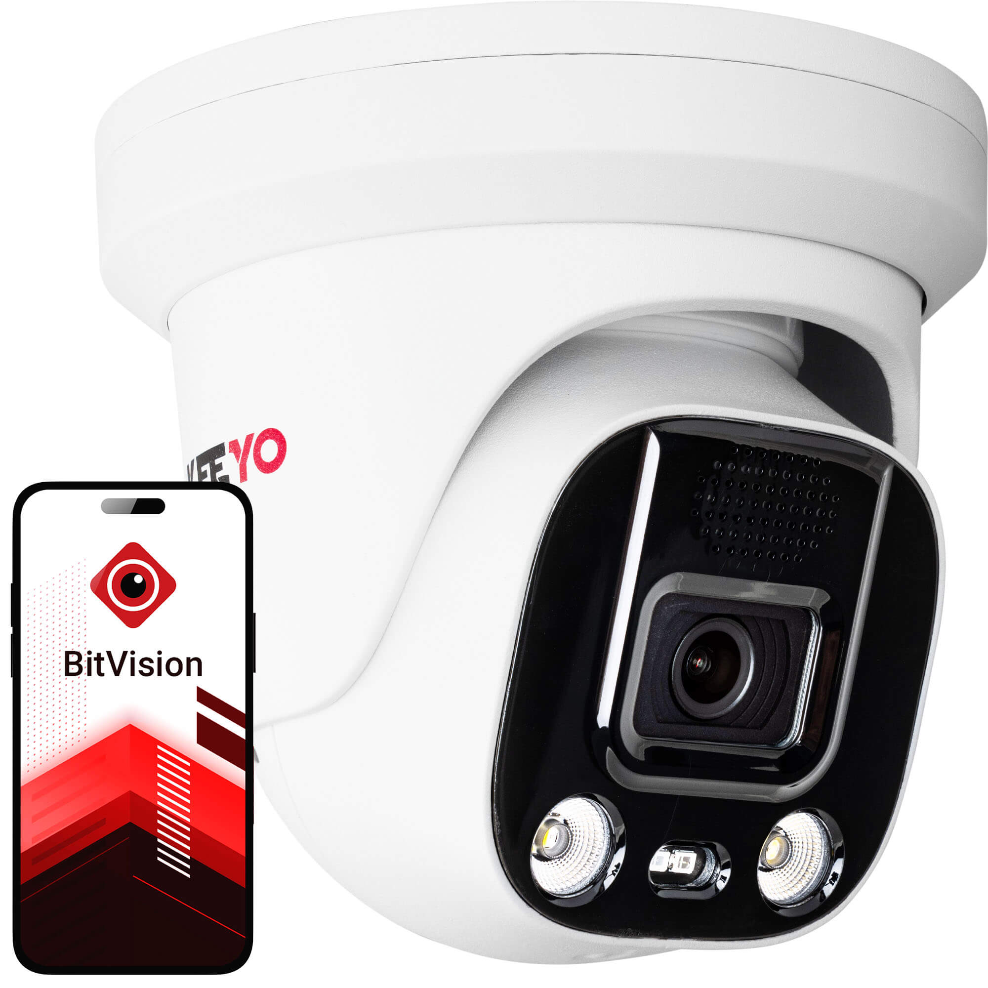 Zestaw do monitoringu IP KEEYO 14x LV-V-IP5M25DF-ADC 5Mpx, aktywne odstraszanie, podwójne oświetlenie - obrazek 2