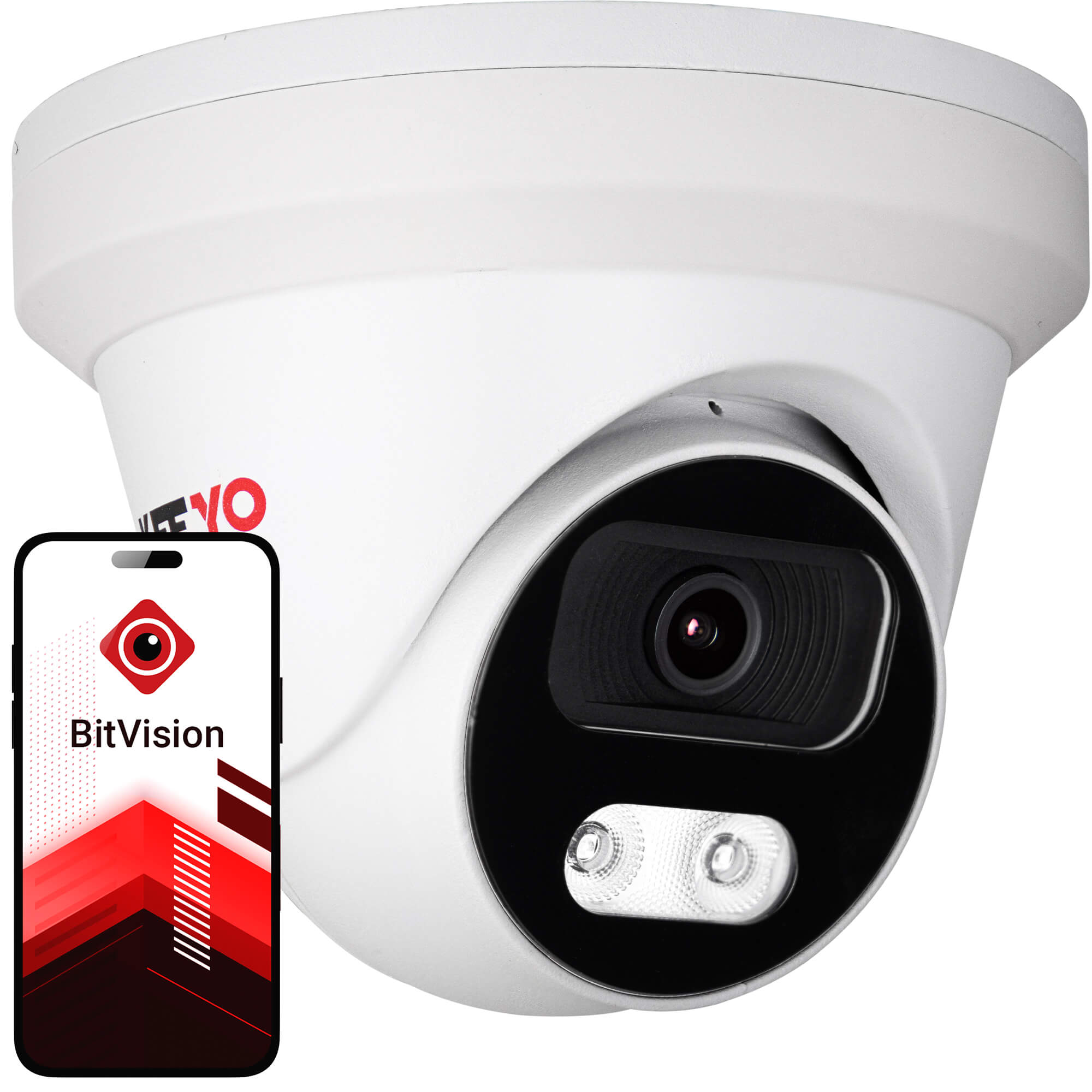 Zestaw do monitoringu IP KEEYO 14x LV-V-IP8M25DF-DL 8Mpx Podwójne oświetlenie - obrazek 2