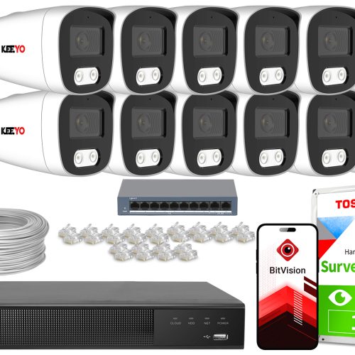 Zestaw do monitoringu IP KEEYO 12x LV-V-IP8M25TF-D...