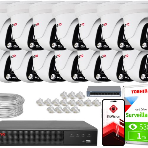 Zestaw do monitoringu IP KEEYO 14x LV-V-IP5M25DF-A...