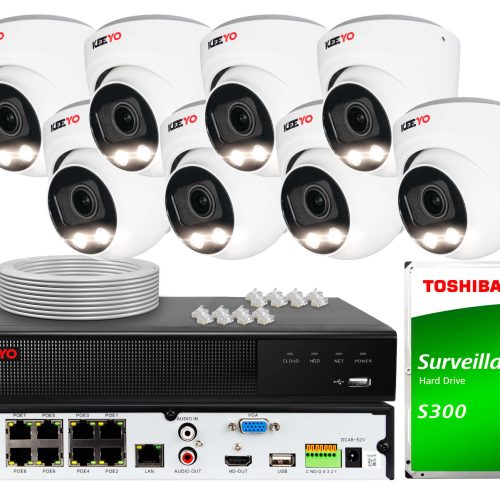 Zestaw do monitoringu KEEYO 8x LV-V-IP5M3AF-DL 4K ...