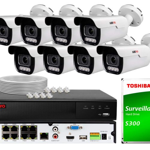 Zestaw do monitoringu KEEYO 8x LV-V-IP8M5AF-DL 8Mp...