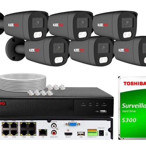 Zestaw do monitoringu KEEYO 6x LV-V-IP5M25TF-DL-G ...