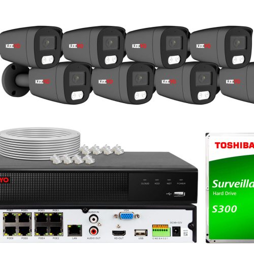 Zestaw do monitoringu KEEYO 8x LV-V-IP5M25TF-DL-G ...