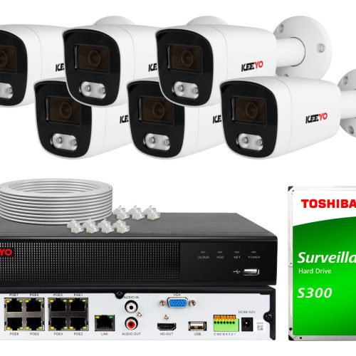 Zestaw do monitoringu KEEYO 6x LV-V-IP5M25TF-DL 5M...