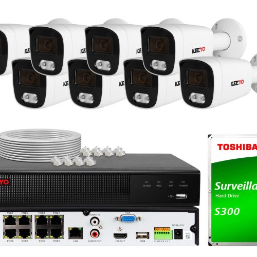 Zestaw do monitoringu KEEYO 8x LV-V-IP5M25TF-DL 5M...
