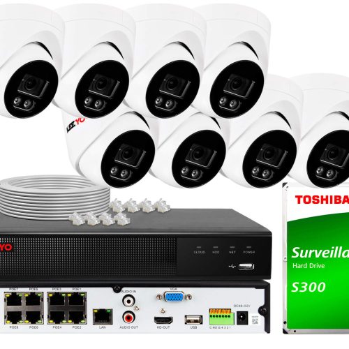 Zestaw do monitoringu KEEYO 8x LV-V-IP8M25DF-E 8Mp...