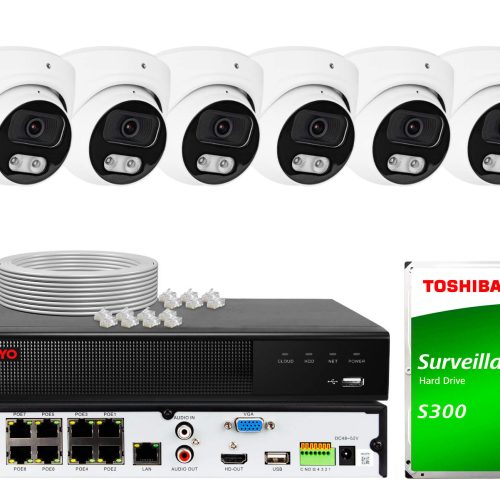 Zestaw do monitoringu KEEYO 6x LV-V-IP5M25DF-DL 5M...