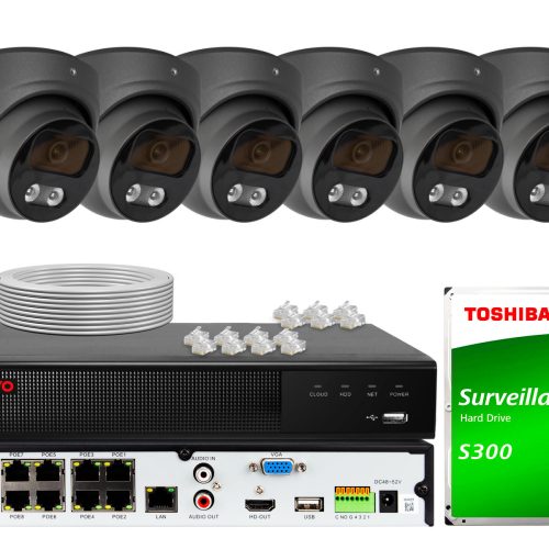 Zestaw do monitoringu KEEYO 6x LV-V-IP8M25DF-DL-G ...