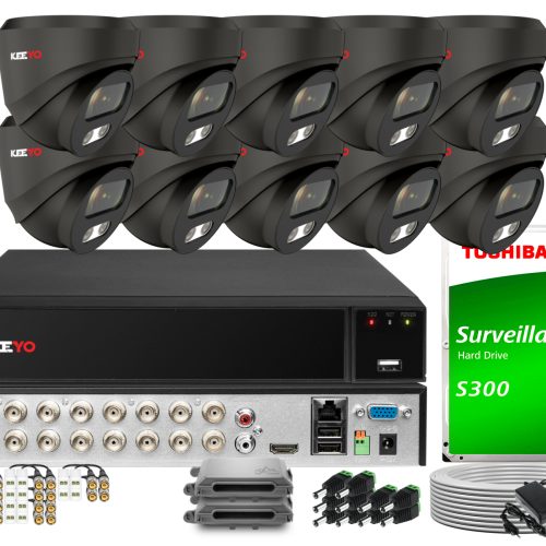 Zestaw do monitoringu KEEYO 10x LV-E-AL5M25DF-G 5M...