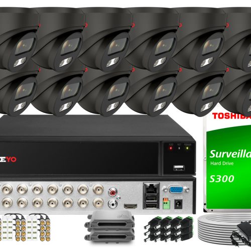 Zestaw do monitoringu KEEYO 12x LV-E-AL5M25DF-G 5M...