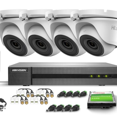 Zestaw do monitoringu 4x TVICAM-T2M, IR20m, FullHD...