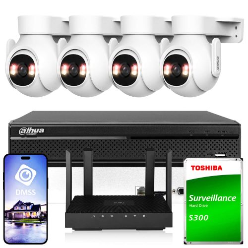Zestaw do monitoringu Wi-Fi 4x P5B-PV 5Mpx IR 30m ...