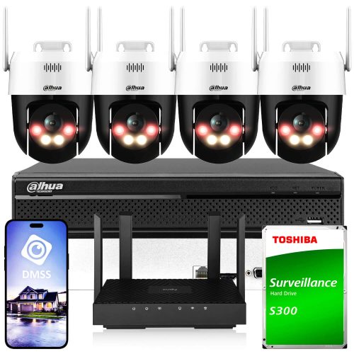Zestaw do monitoringu Wi-Fi 4x P5AE-PV 5Mpx IR 30m...