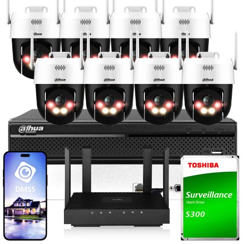 Zestaw do monitoringu Wi-Fi 8x P5AE-PV 5Mpx IR 30m...