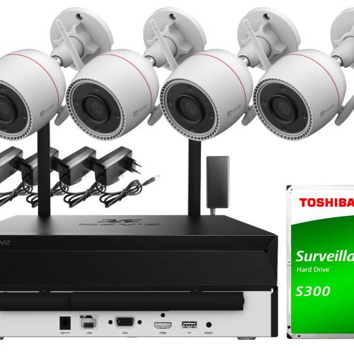 Zestaw do monitoringu Wi-Fi EZVIZ 4x CS-H3C 5Mpx