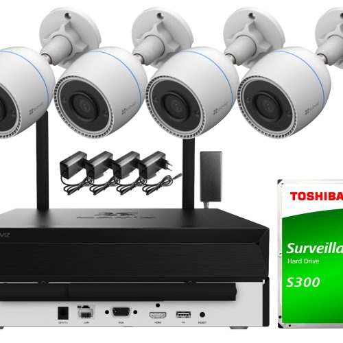 Zestaw do monitoringu Wi-Fi EZVIZ 4x CS-H3C Full H...