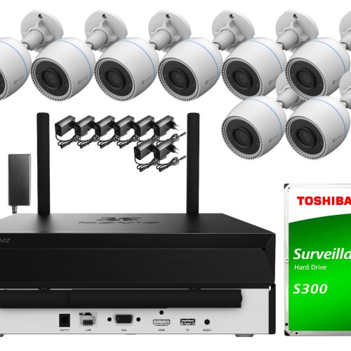 Zestaw do monitoringu Wi-Fi EZVIZ 8x CS-H3C Full H...