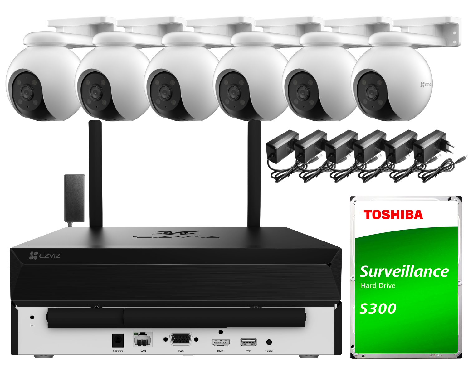 Zestaw do monitoringu Wi-Fi EZVIZ 6x H8 Pro 2K
