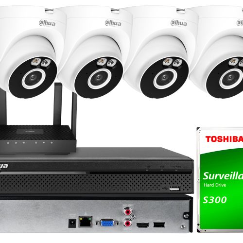 Zestaw do monitoringu Wi-Fi Dahua 4x T4A-PV 4Mpx S...