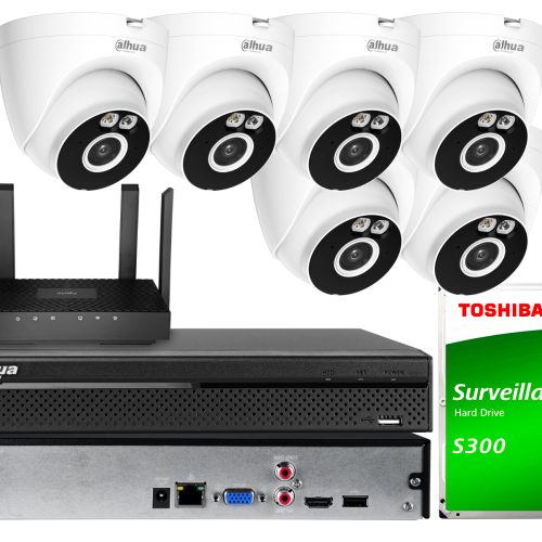 Zestaw do monitoringu Wi-Fi Dahua 6x T4A-PV 4Mpx S...