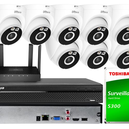 Zestaw do monitoringu Wi-Fi Dahua 8x T4A-PV 4Mpx S...