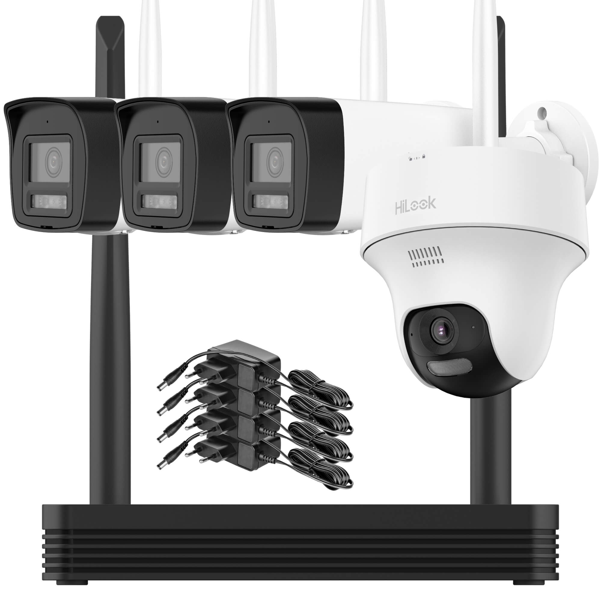 Zestaw do monitoringu Wi-Fi HiLook by Hikvision EasyLink WIFIKIT-BT4-4CH + 2x WIFICAM-B4