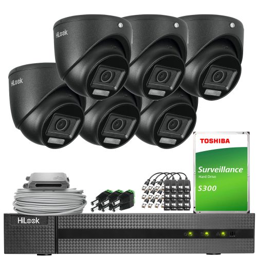 Zestaw do monitringu 4w1 HiLook by Hikvision 6x TV...