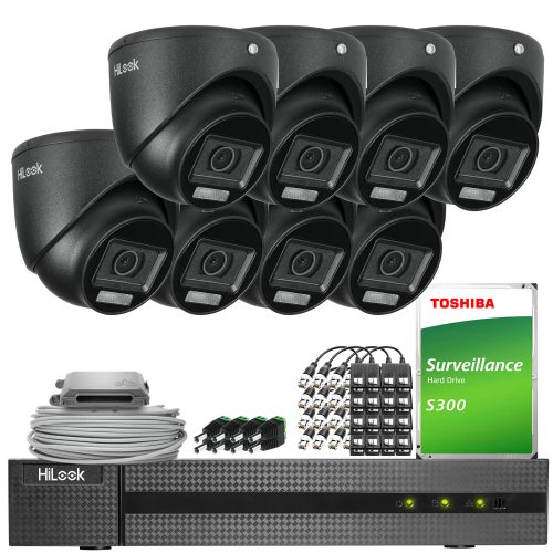 Zestaw do monitringu 4w1 HiLook by Hikvision 8x TV...