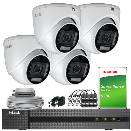 Zestaw do monitringu 4w1 HiLook by Hikvision 4x TV...