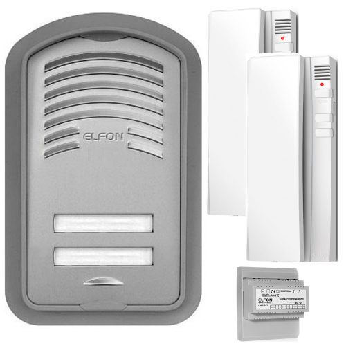 Zestaw domofonowy ELFON KEN-2 Srebrny, 2x Unifon A...