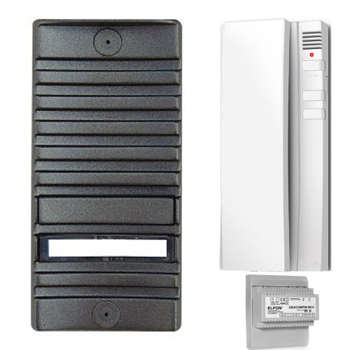 Zestaw domofonowy ELFON BKM-1 czarny, 1x Unifon A-...