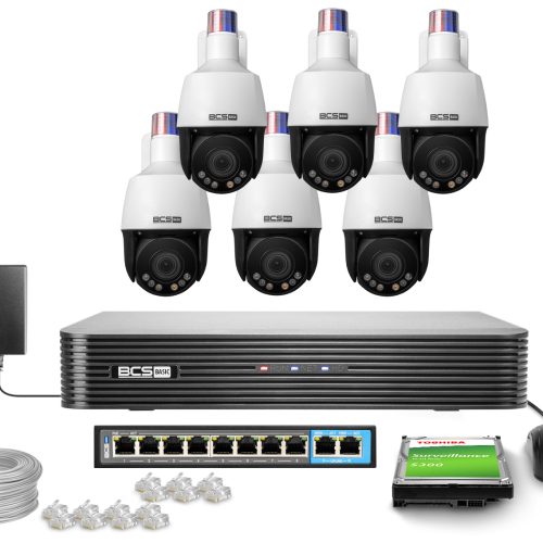 Zestaw monitoring firmy domu 6x  BCS-B-SIP154SR5L1...