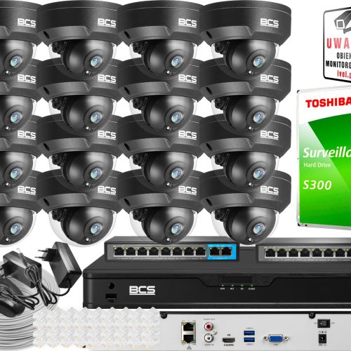 Zestaw do monitoringu 16x BCS-P-DIP25FSR3-Ai2-G 5M...