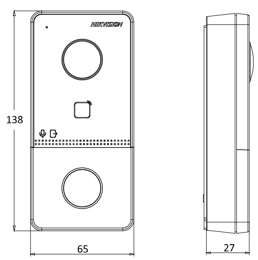 Wideodomofon bezprzewodowy DS-KV6113-WPE1(C)/SURFACE Wi-Fi / IP Hikvision - obrazek 5