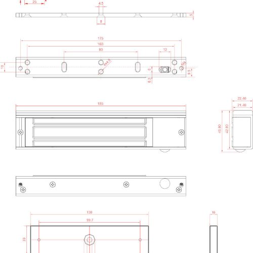 Zwora elektromagnetyczna EL-350SL2 180KG z sygnali...